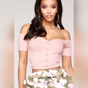 Fashion nova mauve crop top